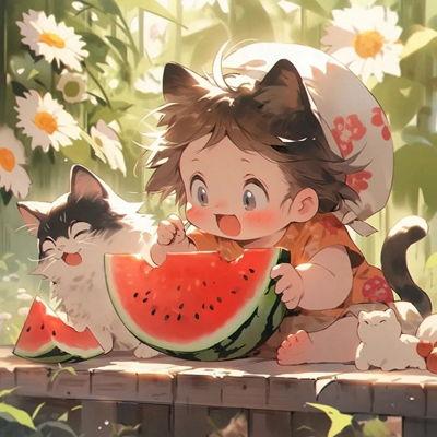 吃瓜鼠动漫照片,趣味横生的视觉盛宴